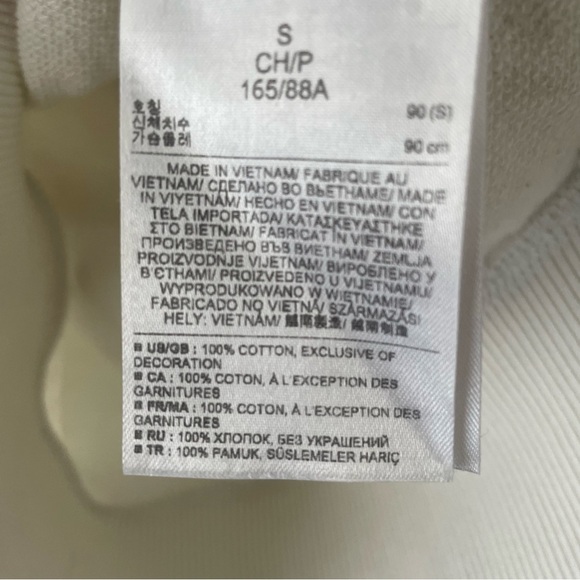 GAP Logo Hoodie 100% Cotton White Womens Size Small - Picture 6 of 7